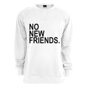 Mister Tee No New Friends Crew, white