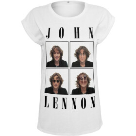 Mister Tee Ladies John Lennon Pictures Tee, white