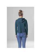Urban Classics Ladies Cropped Terry Hoody, teal