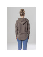 Urban Classics Ladies Cropped Terry Hoody, army green