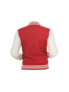 Urban Classics Ladies Light College Jacket, red/wht