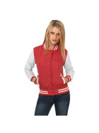 Urban Classics Ladies Light College Jacket, red/wht