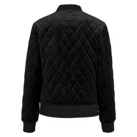 Urban Classics Ladies Diamond Quilt Velvet Jacket, black