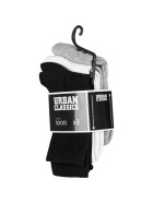 Urban Classics Sport Socks 3-Pack, blk/wht/gry