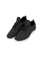 Urban Classics Knitted Light Runner Shoe, black/grey/white