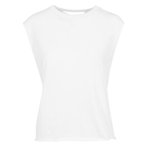 Urban Classics Ladies Jersey Lace Up Top, white
