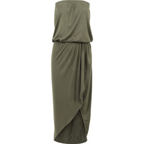 Urban Classics Ladies Viscose Bandeau Dress, olive