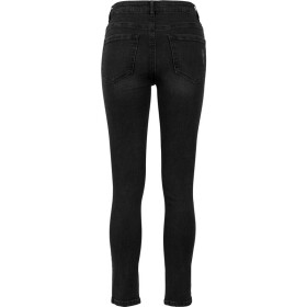 Urban Classics Ladies High Waist Skinny Denim Pants, black washed
