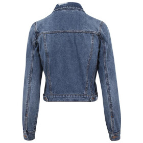 Urban Classics Ladies Denim Jacket, ocean blue