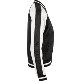 Urban Classics Ladies 3-Tone Souvenir Jacket, blk/offwhite/blk