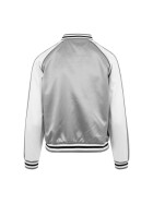 Urban Classics Ladies 3-Tone Souvenir Jacket, silver/offwhite/blk