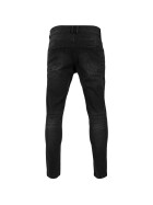 Urban Classics Skinny Ripped Stretch Denim Pants, black washed