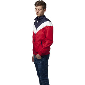 Urban Classics Arrow Zip Jacket, red/nvy/wht