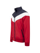 Urban Classics Arrow Zip Jacket, red/nvy/wht