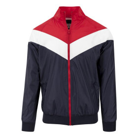Urban Classics Arrow Zip Jacket, nvy/red/wht