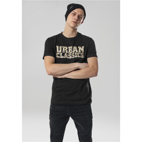 Urban Classics Urban Classics Logo Shirt, blk/sand camo