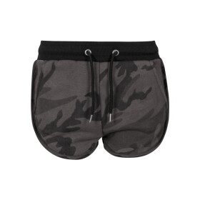 Urban Classics Ladies Camo Hotpants, dark camo/blk
