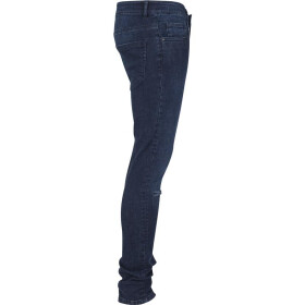 Urban Classics Slim Fit Knee Cut Denim Pants, dark blue