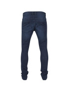Urban Classics Slim Fit Knee Cut Denim Pants, dark blue