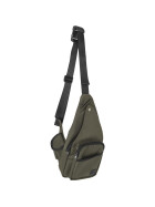 Urban Classics Multi Pocket Shoulder Bag, olive/black