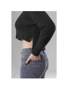 Urban Classics Ladies HiLo Turtleneck Sweater, black