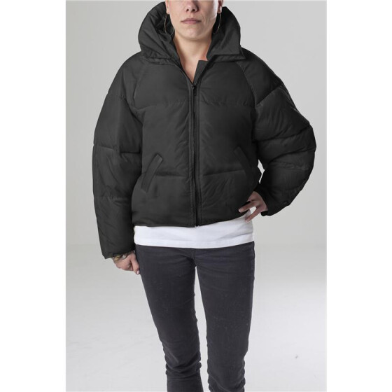 Urban Classics Ladies Hooded Oversized Puffer Jacket, black