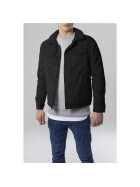 Urban Classics Sherpa Denim Jacket, black washed