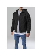 Urban Classics Hooded Cotton Zip Jacket, black
