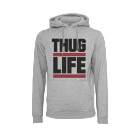 Thug Life Block Logo Hoody, grey