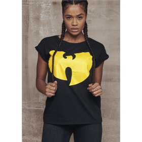 Urban Classics Ladies Wu-Wear Logo Shirt, black
