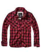 BRANDIT Great Creek Checkshirt, red-black checkered