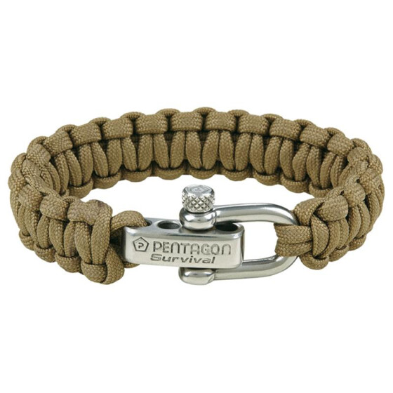 Pentagon Tactical Survival Bracelet Armband, coyote