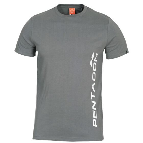 Pentagon T-Shirt Vertical, grau