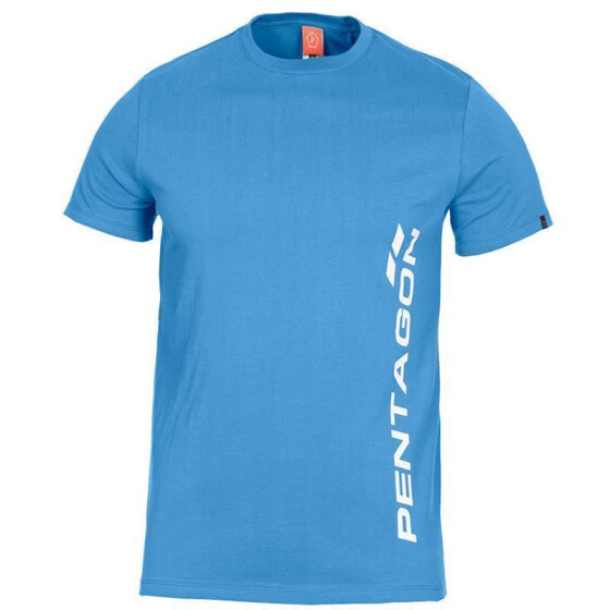 Pentagon T-Shirt Vertical, blau
