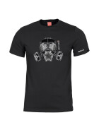 Pentagon T-Shirt Gas-Mask, schwarz