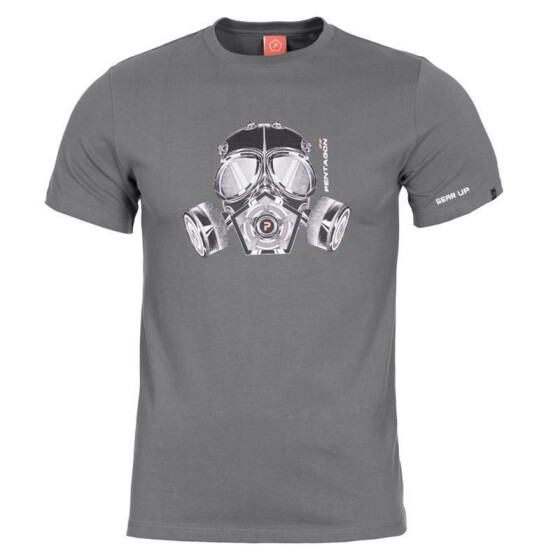Pentagon T-Shirt Gas-Mask, grau
