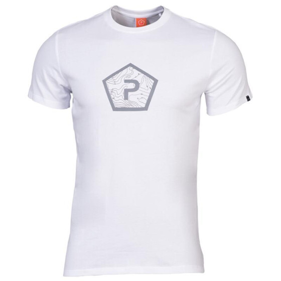 Pentagon T-Shirt Shape, wei&szlig;