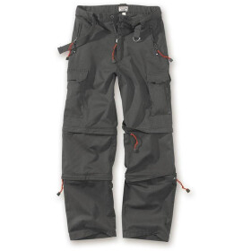 SURPLUS Trekking Trouser, 2 Bein-Zipper, black