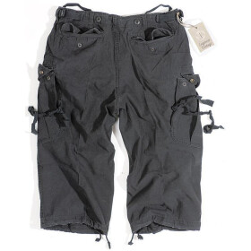 SURPLUS Engineer Vintage 3/4-Pants, schwarz gewaschen