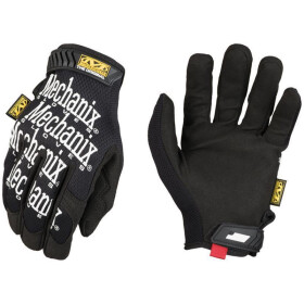 Mechanix Original Handschuhe mit weissem Aufdruck, schwarz