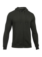 Under Armour Fleece Hoodie Rival Fitted Full Zip, oliv
