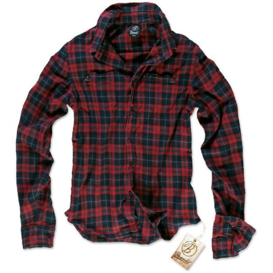 BRANDIT Wire Shirt, red/black checkered