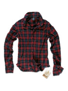 BRANDIT Wire Shirt, red/black checkered