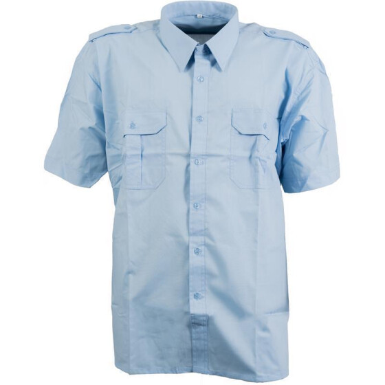 Piloten-Diensthemd, kurzarm, blau