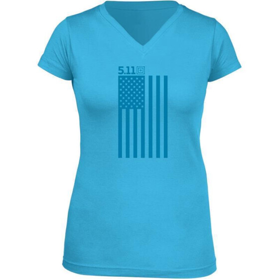 5.11 Women T-Shirt Glory Stars &amp; Stripes, hellblau